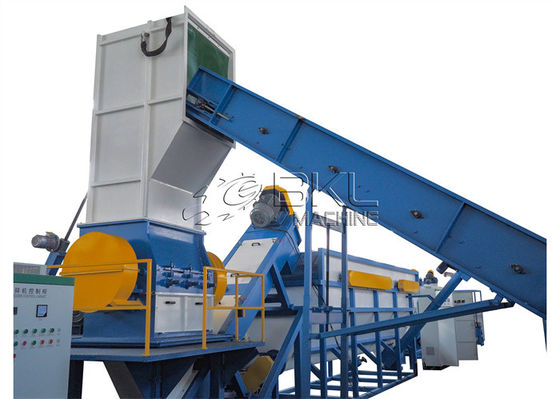 500kg/Hr Plastic Recycling Equipment 100mm Pe Film Washing Line