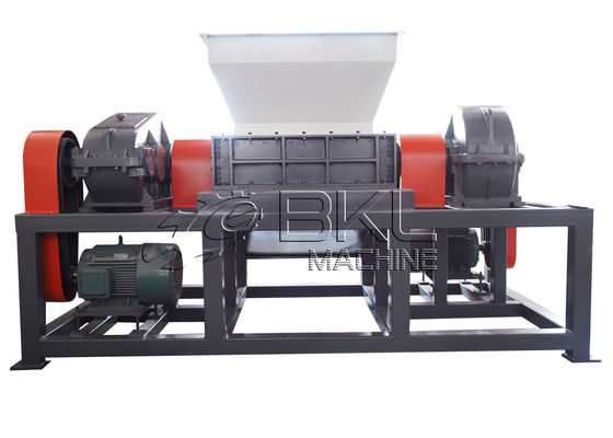 DS1000 30KW Industrial Plastic Shredder Machine Double Shaft Alloy Steel Blades