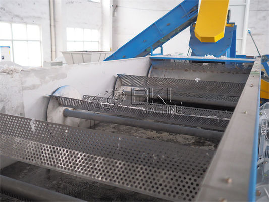 500kg/Hr Plastic Recycling Equipment 100mm Pe Film Washing Line